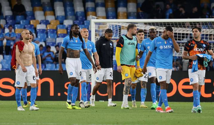 Serie A championship football match - 2023 24 Napoli vs Roma 04 28 2024 Naples, Diego Armando Maradona Stadium, football match valid for the 2023 24 Serie A championship between SSC Napoli vs AC Roma In the picture: napoli NAPOLI stadio Diego Armando Maradona CAMPANIA ITALIA Copyright: xFABIOxSASSOxFabioxSassox 2L8A4247-2