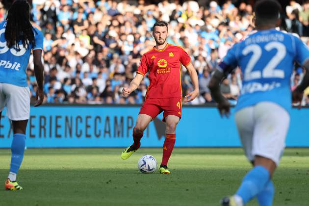 Serie A championship football match - 2023 24 Napoli vs Roma 04 28 2024 Naples, Diego Armando Maradona Stadium, football match valid for the 2023 24 Serie A championship between SSC Napoli vs AC Roma In the picture: Bryan Cristante (AS Roma) NAPOLI stadio Diego Armando Maradona CAMPANIA ITALIA Copyright: xFABIOxSASSOxFabioxSassox 2L8A3669
