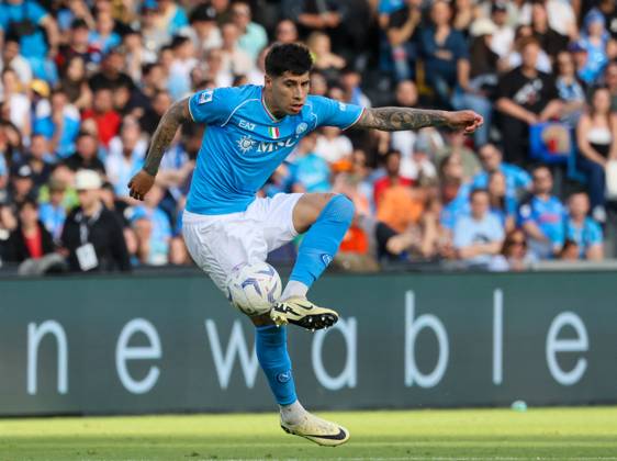 Serie A championship football match - 2023 24 Napoli vs Roma 04 28 2024 Naples, Diego Armando Maradona Stadium, football match valid for the 2023 24 Serie A championship between SSC Napoli vs AC Roma In the picture: Mathias Olivera of SSC Napoli NAPOLI stadio Diego Armando Maradona CAMPANIA ITALIA Copyright: xFABIOxSASSOxFabioxSassox 2L8A3758-2