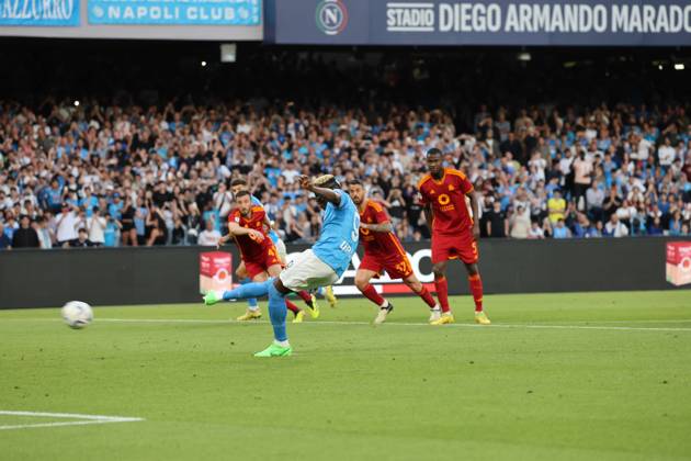 Serie A championship football match - 2023 24 Napoli vs Roma 04 28 2024 Naples, Diego Armando Maradona Stadium, football match valid for the 2023 24 Serie A championship between SSC Napoli vs AC Roma In the picture: Victor Osimhen of SSC Napoli NAPOLI stadio Diego Armando Maradona CAMPANIA ITALIA Copyright: xFABIOxSASSOxFabioxSassox 2L8A4169