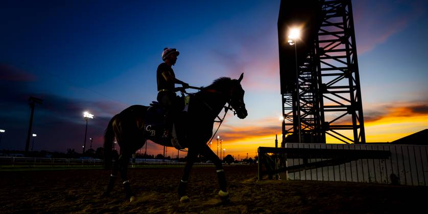 Bilder des Jahres 2024, Sport 04 April Sport Themen der Woche KW18 Sport Bilder des Tages April 29, 2024, Louisville, Ky, USA: Scenes from the backside and trackside as things ramp up for the 150th Kentucky Derby Week at Churchill Downs in Louisville, Kentucky on April 29, 2024. Scott Serio Eclipse Sportswire CSM Louisville USA - ZUMAcs17 20240429_faf_cs17_003 Copyright: xSgsx