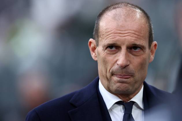 Juventus Fc - Ac Milan Massimiliano Allegri, head coach of Juventus Fc looks on during the Serie A match beetween Juventus Fc and Ac Milan at Allianz Stadium on April 27, 2024 in Turin, Italy . Torino Allianz Stadium Italy Copyright: xMarcoxCanonierox