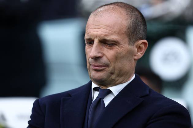 Juventus Fc - Ac Milan Massimiliano Allegri, head coach of Juventus Fc looks on during the Serie A match beetween Juventus Fc and Ac Milan at Allianz Stadium on April 27, 2024 in Turin, Italy . Torino Allianz Stadium Italy Copyright: xMarcoxCanonierox