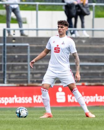 A Junioren Bundesliga West 1 FC Koeln U19 SC Paderborn 07 U19, 05 05 2024 Julian Andreas Pauli 1 FC Köln U19, 4 A Junioren Bundesliga West 1 FC Koeln U19 SC Paderborn 07 U19, Franz Kremer Stadion, 05 05 2024 Copyright: xBEAUTIFULxSPORTS Buriakovx