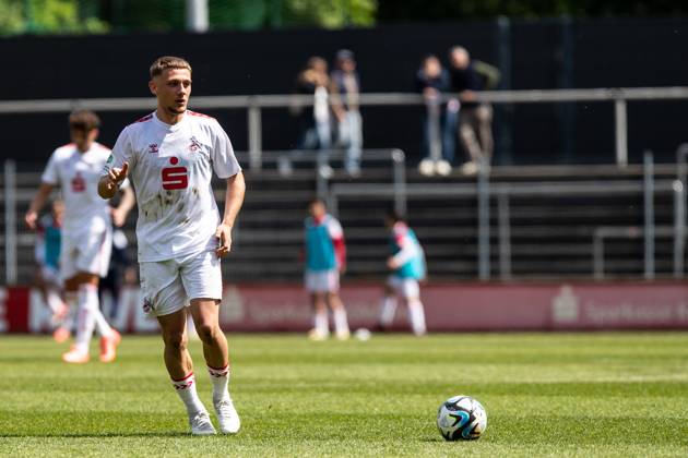 A Junioren Bundesliga West 1 FC Koeln U19 SC Paderborn 07 U19, 05 05 2024 Jakob Krautkrämer 1 FC Köln U19, 3 A Junioren Bundesliga West 1 FC Koeln U19 SC Paderborn 07 U19, Franz Kremer Stadion, 05 05 2024 Copyright: xBEAUTIFULxSPORTS Buriakovx