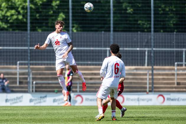 A Junioren Bundesliga West 1 FC Koeln U19 SC Paderborn 07 U19, 05 05 2024 Julian Andreas Pauli 1 FC Köln U19, 4 A Junioren Bundesliga West 1 FC Koeln U19 SC Paderborn 07 U19, Franz Kremer Stadion, 05 05 2024 Copyright: xBEAUTIFULxSPORTS Buriakovx