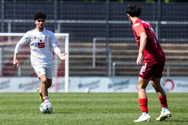 A Junioren Bundesliga West 1 FC Koeln U19 SC Paderborn 07 U19, 05 05 2024 Fayssal Harchaoui 1 FC Köln U19, 06 A Junioren Bundesliga West 1 FC Koeln U19 SC Paderborn 07 U19, Franz Kremer Stadion, 05 05 2024 Copyright: xBEAUTIFULxSPORTS Buriakovx