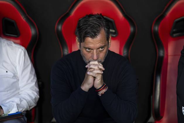 May 5, 2024, Sevilla, Sevilla, SPAIN: Quique Sanchez Flores, head coach of Sevilla FC, gestures during the Spanish league, LaLiga EA Sports, football match played between Sevilla FC and Granada CF at Ramon Sanchez-Pizjuan stadium on May 5, 2024, in Sevilla, Spain. Sevilla SPAIN - ZUMAa181 20240505_zaa_a181_179 Copyright: xJoaquinxCorcherox