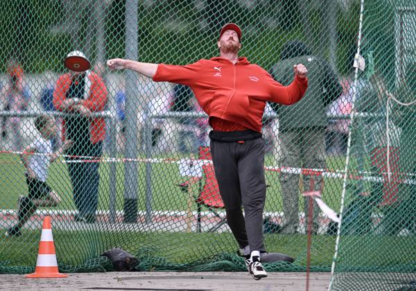 Hechingen 09 05 2024 Athletics Meeting Jump and Fly of LG Steinlach Zollern Discus, Christoph Harting LG Nord Berlin