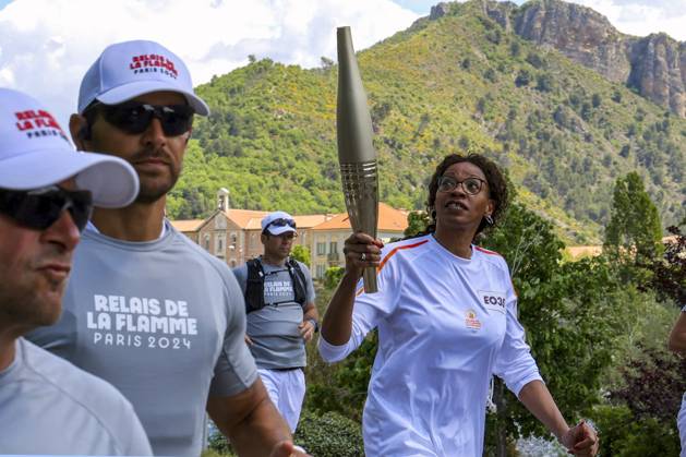 Paris 2024, Olympics, torch relay in Dignes-les-Bains