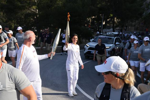 Paris 2024, Olympics, torch relay in Cassis