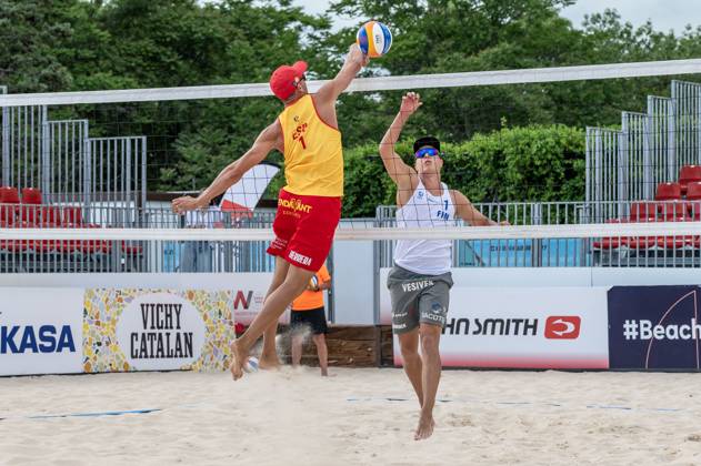 May 13, 2024, Madrid, Madrid, Spain: NATIONS CUP mens -- Herrera Gavira ESP 2 Ã¢â‚¬ Siren Nurminen FIN 0 (24 05 13).PABLO HERRERA ALLEPUZ (ESP).JYRKI NURMINEN (FIN) Madrid Spain - ZUMAc312 20240513_zsp_c312_116 Copyright: xOscarxManuelxSanchezx