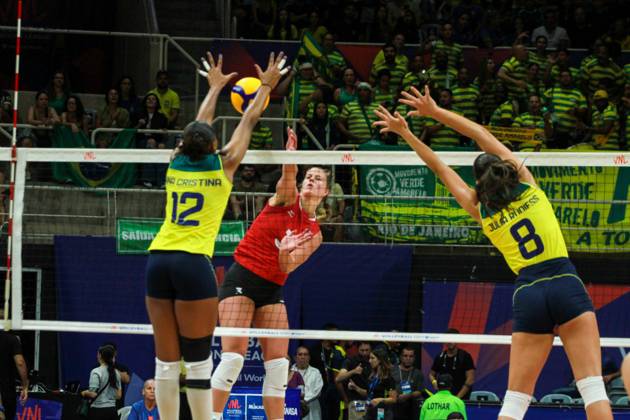 Volleyball, Women, Nations League, Brazil - Canada