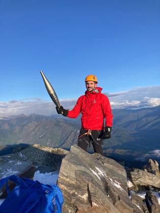 Paris 2024, Olympics, torch relay, Olympic flame on the summit of Canigou
