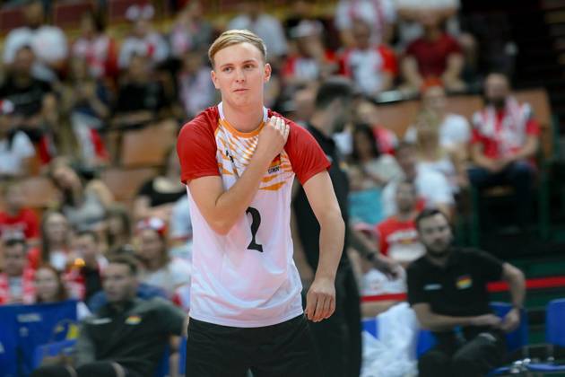 KATOWICE 15.05.2024 MECZ TOWARZYSKI SIATKOWKA: POLSKA - NIEMCY --- INTERNATIONAL VOLLEYBALL FRIENDLY MATCH: POLAND - GERMANY N Z LEONARD GRAVEN FOT. PAWEL PIOTROWSKI 400mm.pl NEWSPIX.PL --- Newspix.pl POLAND OUT!  20240515PAP006