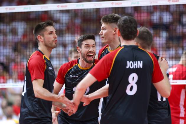 KATOWICE 15.05.2024 MECZ TOWARZYSKI REPREZENTACJI SIATKARZY: POLSKA - NIEMCY --- MENS VOLLEYBALL FRIENDLY MATCH POLAND - GERMANY IN KATOWICE TOBIAS BRAND FOT. ANNA KLEPACZKO FOTOPYK NEWSPIX.PL --- Newspix.pl POLAND OUT!  240515LUM134