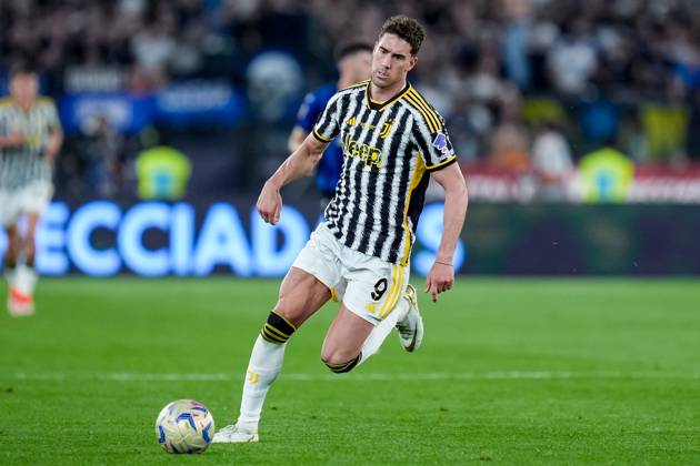 Atalanta BC v Juventus FC - Coppa Italia 2023 2024 Final Dusan Vlahovic of Juventus FC in action during the Coppa Italia 2023 2024 Frecciarossa final match between Atalanta BC and Juventus FC at Stadio Olimpico on May 15, 2024 in Rome, Italy. Rome Stadio Olimpico Lazio Italy Copyright: xGiuseppexMaffiax FinaleCoppaItalia-Atalanta-Juventus_150524_DSC2875