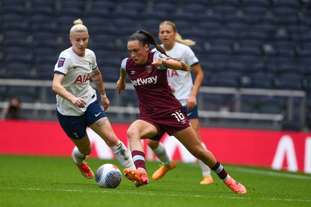 Tottenham Hotspur Women v West Ham United Women FA Women s Super League 18 05 2024. West Ham United Women midfielder Jessica Ziu (16) on the ball during the FA Women s Super League match between Tottenham Hotspur Women and West Ham United Women at Tottenham Hotspur Stadium, London, United Kingdom on 18 May 2024. Editorial use only DataCo restrictions apply See www.football-dataco.com , Copyright: xWaynexTuckwellx PSI-19694-0080