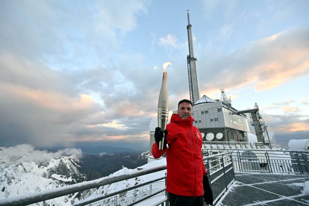 Paris 2024, Olympics, torch relay in Hautes Pyrenees