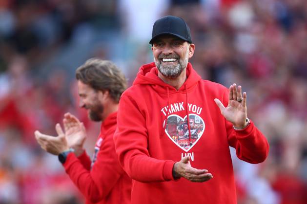 Bilder des Jahres 2024, Sport 05 Mai Sport Themen der Woche KW21 Jurgen Klopp, manager of Liverpool Liverpool v Wolverhampton Wanderers, Premier League, Football, Anfield, Liverpool, UK - 19 May 2024 EDITORIAL USE ONLY No use with unauthorised audio, video, data, fixture lists, club league logos or live services. Online in-match use limited to 120 images, no video emulation. No use in betting, games or single club league player publications. Copyright: xPhilxOldham Shutterstockx 14486516bu