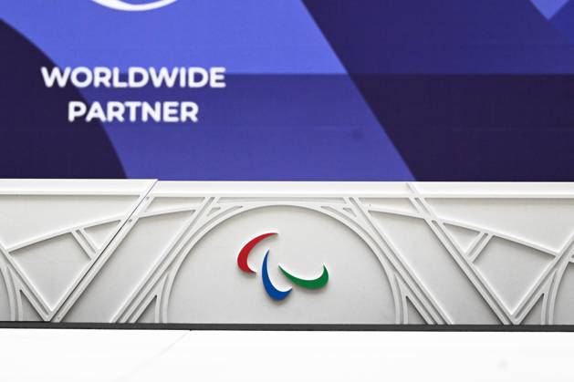 Illustration of podiums during the presentation of podiums Olympic and Paralympic Games at Le Pulse on May 23, 2024 in Saint Denis, France. ( Photo by federico pestellini panoramic ) - PARIS 2024 : Presentation des podiums des Jeux Olympiques et Paralympiques - Saint Denis - 23 05 2024 FedericoPestellini Panoramic 