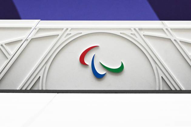 Illustration of podiums during the presentation of podiums Olympic and Paralympic Games at Le Pulse on May 23, 2024 in Saint Denis, France. ( Photo by federico pestellini panoramic ) - PARIS 2024 : Presentation des podiums des Jeux Olympiques et Paralympiques - Saint Denis - 23 05 2024 FedericoPestellini Panoramic 