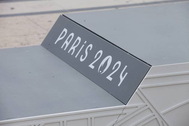 Presentation des Podiums Olymmpiques et Paralympiques Place du Trocadero a Paris JO: Les Podiums Olymmpiques et Paralympiques - 23 05 2024 JonathanRebboah Panoramic 