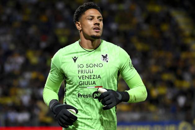 Maduka Okoye of Udinese Calcio during the Serie A football match between Frosinone Calcio and Udinese Calcio at Benito Stirpe stadium in Frosinone (Italy), May 26th, 2024. andreaxstaccioli