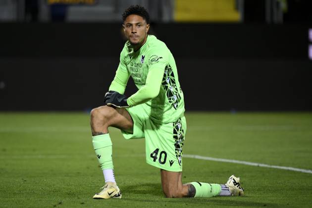 Maduka Okoye of Udinese Calcio during the Serie A football match between Frosinone Calcio and Udinese Calcio at Benito Stirpe stadium in Frosinone (Italy), May 26th, 2024. andreaxstaccioli