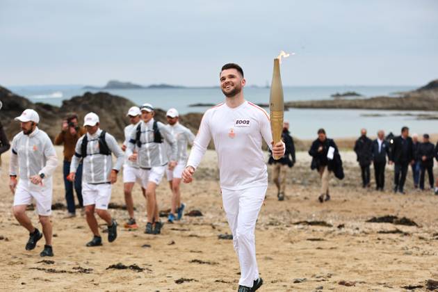 Paris 2024, Olympics, torch relay in Saint-Malo