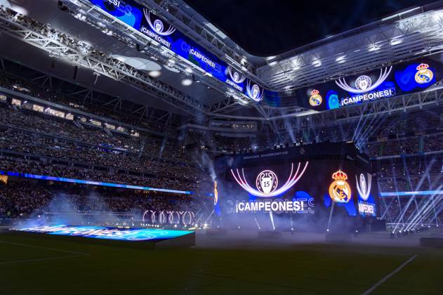 Real Madrid UEFA Champions League Trophy Parade 2024 A general view of Santiago Bernabeu stadium during Real Madrid UEFA Champions League Trophy Parade on June 2, 2024 in Madrid, Spain. Madrid Estadio Santiago Bernabeu Madrid Spain Copyright: xAlbertoxGardinx AGardin_20240602_Football_Champions_Real_Madrid_44