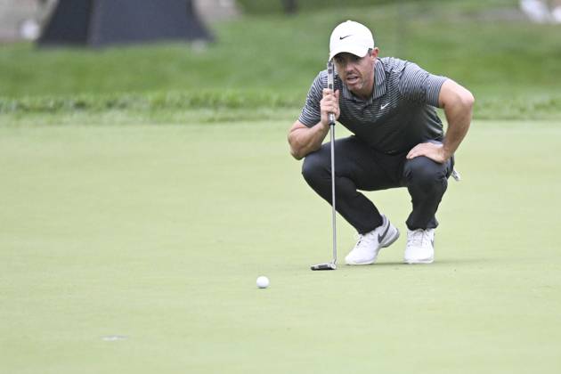 June 5, 2024: Rory McIlroy (NIR) putting on the 9th green during the Golden Bear Pro Am at the Memorial Tournament in Dublin, Ohio. Cal Media Dublin USA - ZUMAc04_ 20240605_zma_c04_054 Copyright: xBrentxClarkx