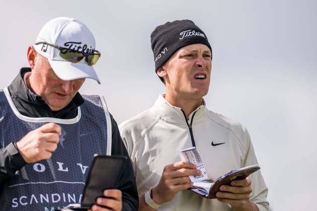 240606 And and during the first round of the 2024 Scandinavian Mixed Golf Tournament on June 6, 2024 in Helsingborg Photo Petter Arvidson BILDBYRAN kod PA PA0826 golf scandinavian mixed bbeng volvo car scandinavian mixed  Copyright: PETTERxARVIDSON BB240606PA044