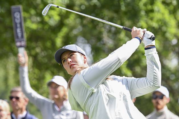 HELSINGBORG, SWEDEN 20240606 Swedens Linn Grant tees off on hole 18 during the Volvo Car Scandinavian Mixed on the Tournament Course at Vasatorps Golfklubb outside Helsingborg HELSINGBORG SWEDEN x10030x  Copyright: xJonasxEkströmer TTx VOLVO CAR SCANDINAVIAN MIXED