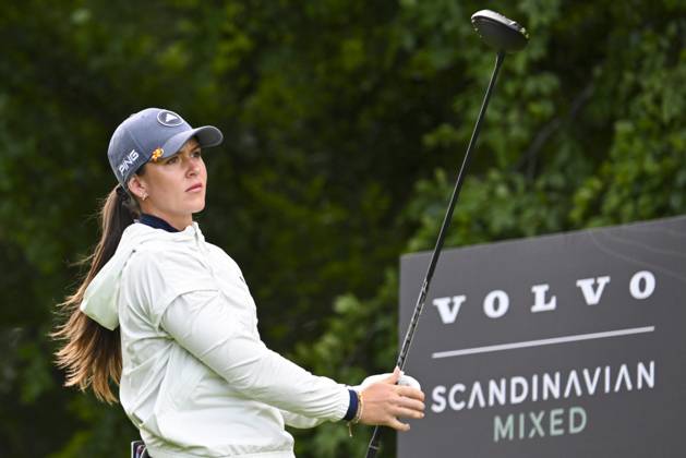 HELSINGBORG, SWEDEN 20240606 Swedens Linn Grant tees off on hole 18 during the Volvo Car Scandinavian Mixed on the Tournament Course at Vasatorps Golfklubb outside Helsingborg HELSINGBORG SWEDEN x10030x  Copyright: xJonasxEkströmer TTx VOLVO CAR SCANDINAVIAN MIXED