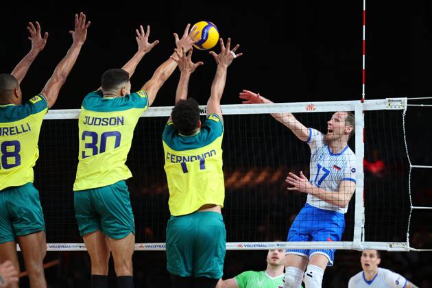 Volleyball, FIVB Nations League, Brazil - Slovenia