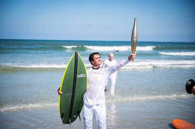 Paris 2024, Olympics, torch relay through Finistere