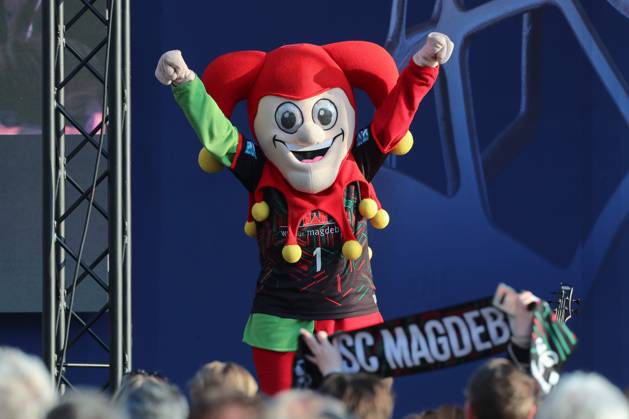 07 06 2024, xtgx, Handball, EHF Champions League, Opening Party v l SCM mascot Till Eulenspiegel Koeln