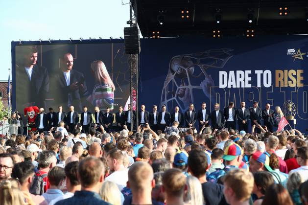 07 06 2024, xtgx, Handball, EHF Champions League, Opening Party v l Magdeburgs team on stage in Cologne