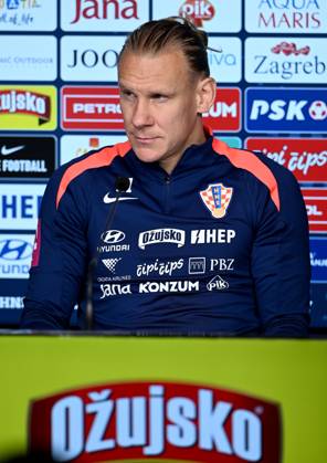 Croatia EURO 2024 press conference, PK, Pressekonferenz Domagoj Vida of Croatia speak during a Croatia national team, Nationalteam press conference at UEFA EURO, EM, Europameisterschaft,Fussball 2024 Croatia base camp in Neuruppin, Germany on June 11, 2024. MarkoxLukunic PIXSELL