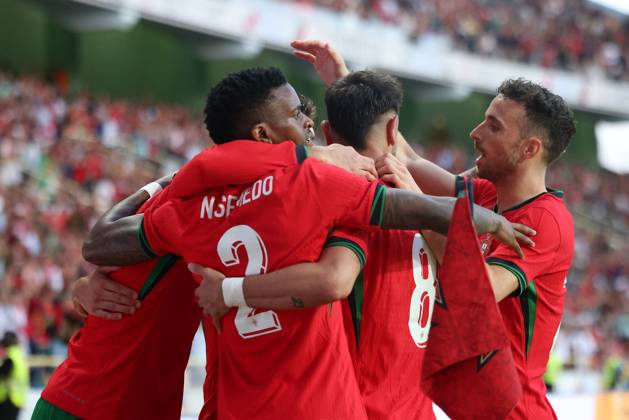Portugal, Aveiro, 11 06 2024 EURO 2024 Friendly match before the UEFA EURO 2024 in Germany 2024 Portugal Ireland v l , Cristiano Ronaldo Portugal scores the goal for 2 0, Goal celebration, celebrate the goal Copyright: JoaquimxFerreira