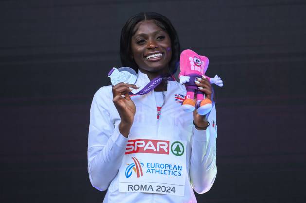 Leichtathletik, EM in Rom, Frauen, 200m, Siegerehrung