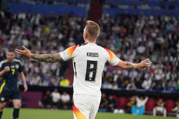 National team, Football, UEFA Euro2024, Euro 2024,Germany Scotland Allianzarena, Munich Toni Kroos Germany ,Action, Single picture