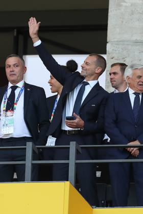 15 06 2024, xtgx, Football EM 2024, Spain Croatia emspor, v l Aleksander Ceferin UEFA Präsidennt DFL DFB REGULATIONS PROHIBIT ANY USE OF PHOTOGRAPHS as IMAGE SEQUENCES and or QUASI VIDEO Berlin