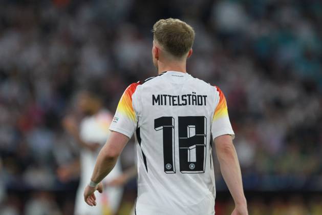 Munich, Bavaria, Germany, 14 06 2024 Allianz Arena European Championship 2024 soccer, Group A, Germany Scotland Opening match of Euro 2024 Maximilian Mittelstädt Copyright: xdtsxNachrichtenagenturx dts_40164