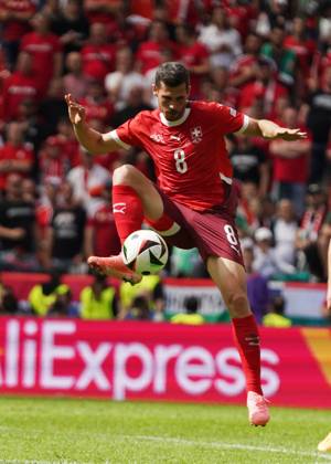 Football, UEFA Euro 2024, Euro 2024, Group stage, Group A, Hungary Switzerland Cologne Stadium Remo Freuler Switzerland ,Action, Single image