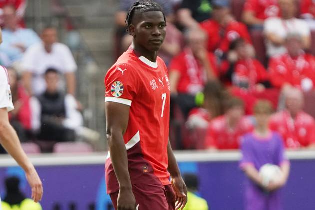 Football, UEFA Euro 2024, Euro 2024, Group stage, Group A, Hungary Switzerland Cologne Stadium Breel Embolo Switzerland ,Action, Single image
