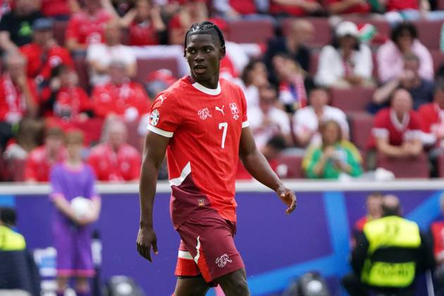 Football, UEFA Euro 2024, Euro 2024, Group stage, Group A, Hungary Switzerland Cologne Stadium Breel Embolo Switzerland ,Action, Single image