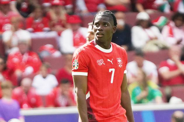 Football, UEFA Euro 2024, Euro 2024, Group stage, Group A, Hungary Switzerland Cologne Stadium Breel Embolo Switzerland ,Action, Single image