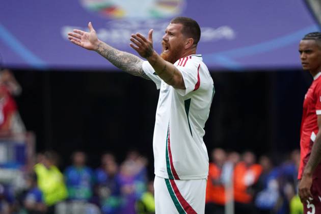 Football, UEFA Euro 2024, Euro 2024, Group stage, Group A, Hungary Switzerland Cologne Stadium Martin Adam Hungary ,Action, Single image